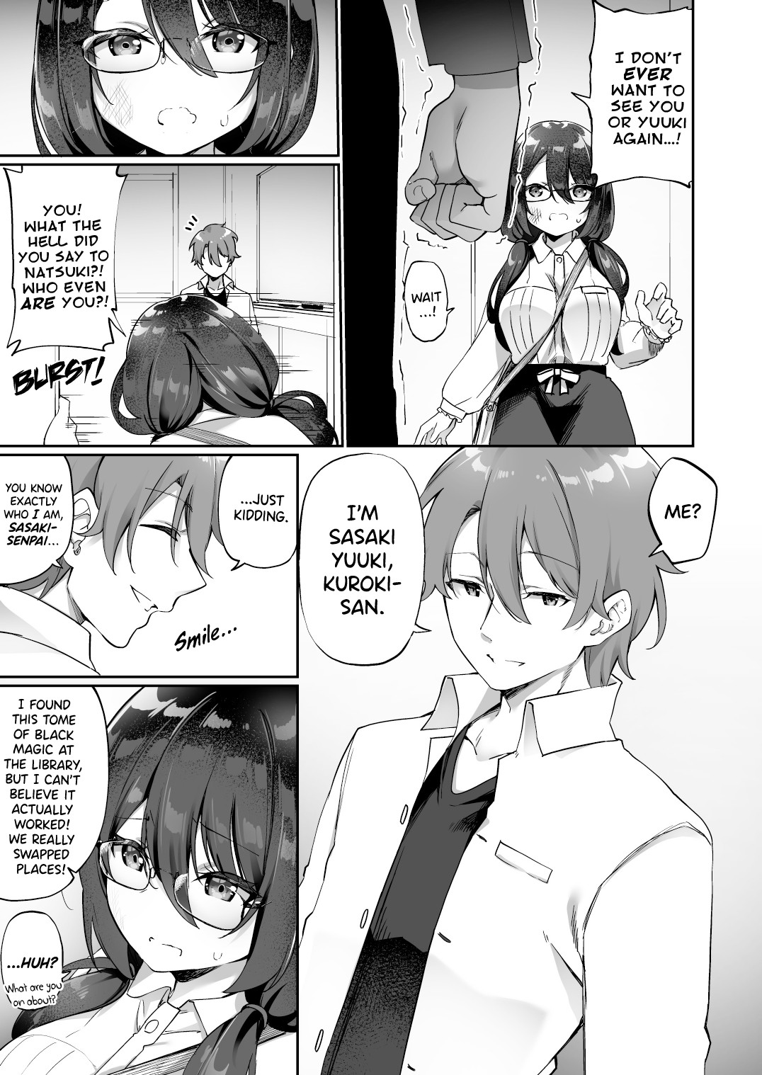 Hentai Manga Comic-I Ended Up Changing Bodies With The big Breasted Yandere Kouhai Who Gets Turned On From Simply Hearing My Voice-Read-8